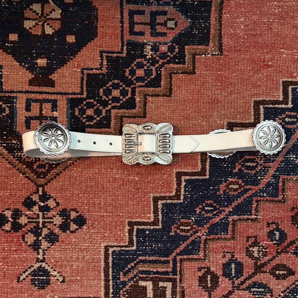 Vintage Leather Concho Belt